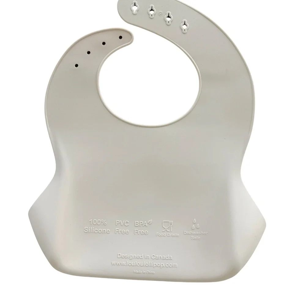 Loulou LOLLIPOP Cloud Island Silicone Bibs Baby Multicolor Rainbow Bunny Safari